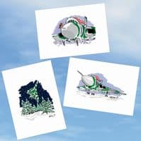 Vulcan XH558 Pack of 10 Christmas Cards - 100% Recyclable